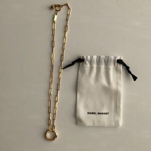 NWOT Isabel Marant Chain Ring Necklace